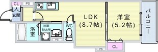 クリエオーレ箕輪の物件間取画像